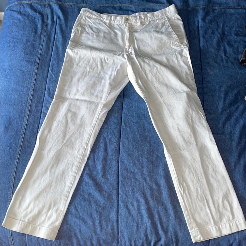 Polo by Ralph Lauren White Chinos.  Slim fit